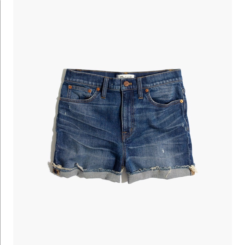Madewell high rise denim shorts
